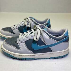 Nike Dunk Low Retro 'Photon Dust Denim Turquoise Smoke Grey' HF5441-001 7Y/ 8.5W